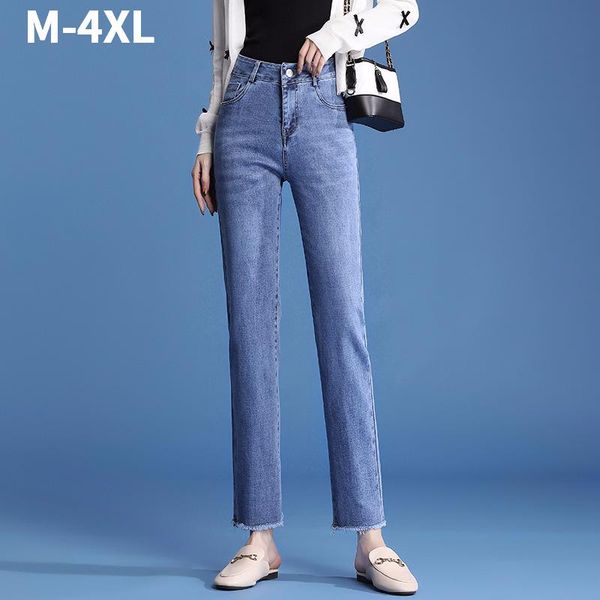 women's jeans korean spring summer high waist harlan trousers for women loose casual small feet fishtail pipe pants, Blue
women's jeans korean spring summer high waist harlan trousers for women loose casual small feet fishtail pipe pants, Blue
