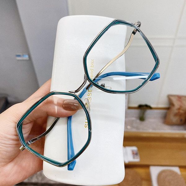 fashion sunglasses frames eyeglass blue light blocking glasses for women men irregular metal eyeglasses block blu-ray spectacle frame, Black
fashion sunglasses frames eyeglass blue light blocking glasses for women men irregular metal eyeglasses block blu-ray spectacle frame, Black