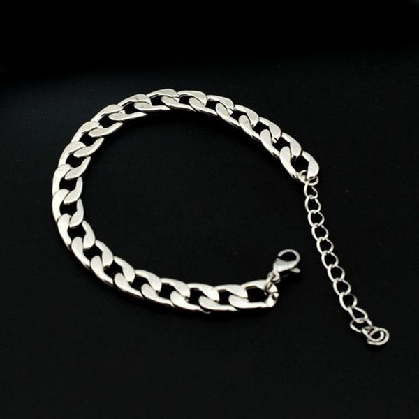 link, chain bracelet on hand mens stainless steel simple figaro women charm jewelry 2021 gifts for men accessories, Black
link, chain bracelet on hand mens stainless steel simple figaro women charm jewelry 2021 gifts for men accessories, Black