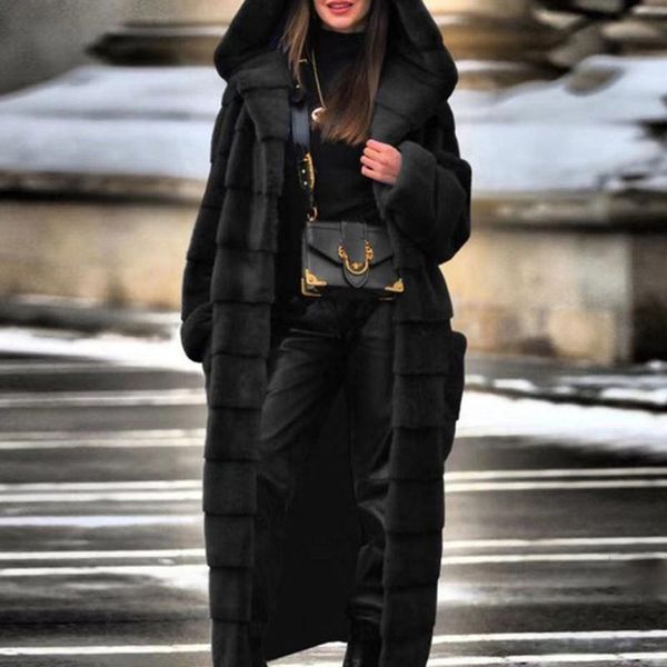 women's fur & faux autumn winter faux-fur' coat women clothes overcoat plus size thicken warm long coats, Black
women's fur & faux autumn winter faux-fur' coat women clothes overcoat plus size thicken warm long coats, Black
