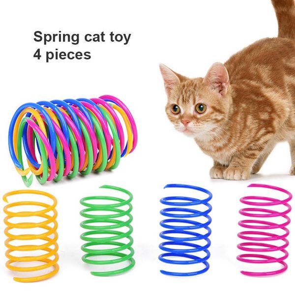 cat toys 4pcs kitten wide durable heavy gauge spring toy colorful springs pet coil spiral intera
cat toys 4pcs kitten wide durable heavy gauge spring toy colorful springs pet coil spiral intera