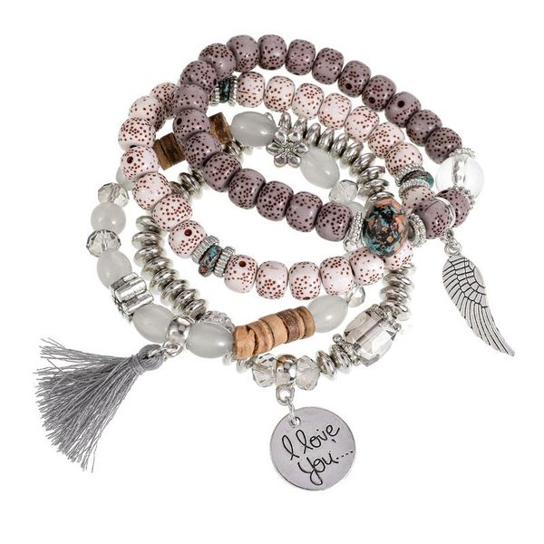 charm bracelets 4pcs/set crystal bead set for women pu vintage bracelet female jewelry tassel natural stone charms wristband gift, Golden;silver
charm bracelets 4pcs/set crystal bead set for women pu vintage bracelet female jewelry tassel natural stone charms wristband gift, Golden;silver