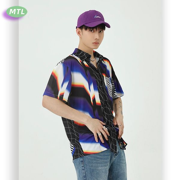 e-baihui 2021 printing stitching fashion men's new korean short sleeve shirt men's square collar loose trend m6-c-2009, White;black
e-baihui 2021 printing stitching fashion men's new korean short sleeve shirt men's square collar loose trend m6-c-2009, White;black