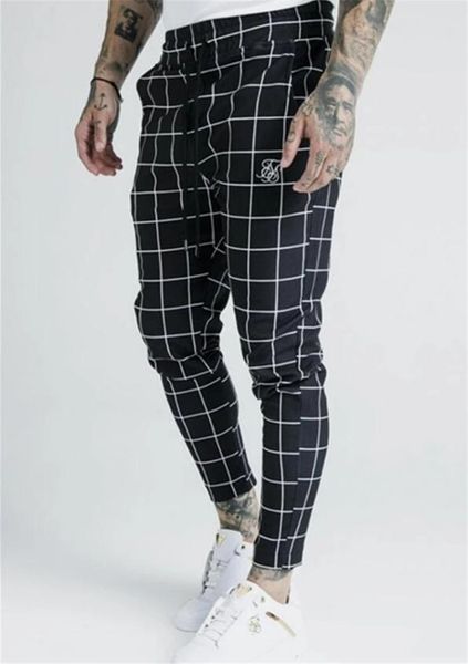 men's pants 2021 fashion polyester plaid flocking printing casual thin sik silk sweatpants street hip-hop slim trousers, Black
men's pants 2021 fashion polyester plaid flocking printing casual thin sik silk sweatpants street hip-hop slim trousers, Black