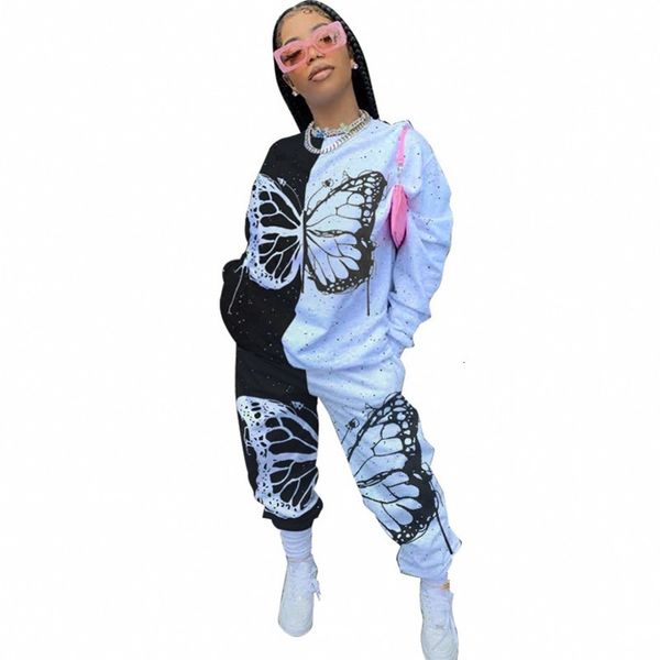 casual butterfly print two sets women's clothes sweater and winter suit pants with panels set of training w6et, Gray
casual butterfly print two sets women's clothes sweater and winter suit pants with panels set of training w6et, Gray