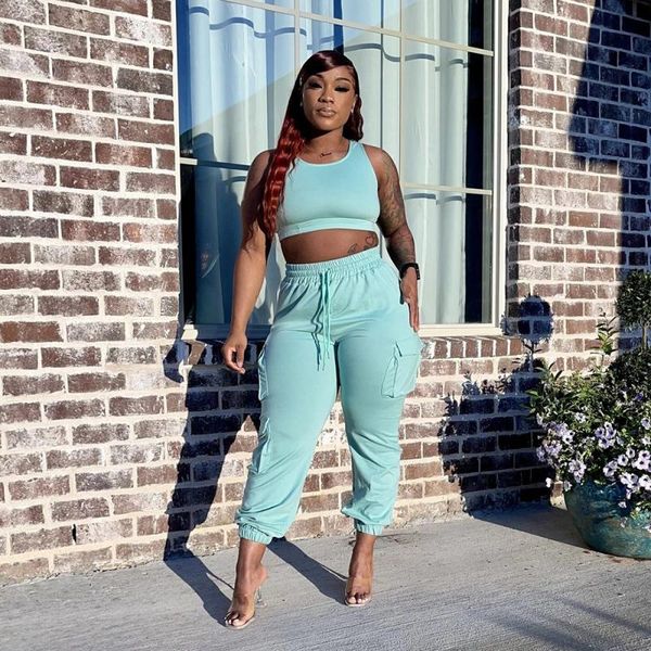 women's two piece pants summer casual solid sleeveless pullover high waist bandage pocket pencil for women, White
women's two piece pants summer casual solid sleeveless pullover high waist bandage pocket pencil for women, White