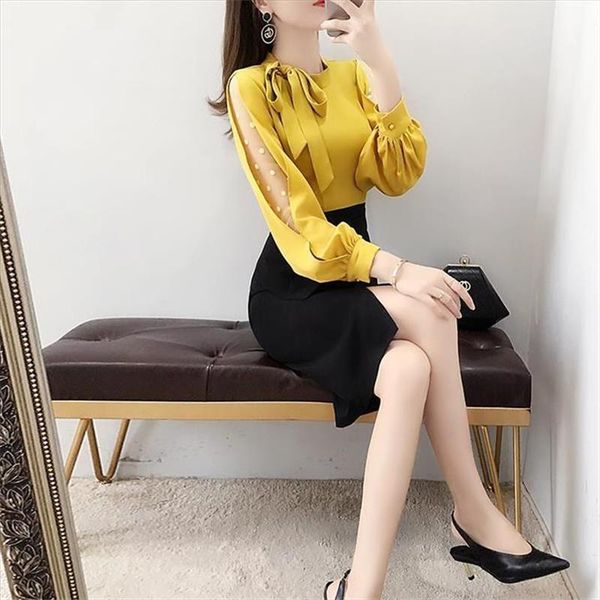 2021 new women spring autumn elegant office ol two pieces set female long sleeve blouse and slim pencil skirt suit outfits n352b6gv, Black;gray
2021 new women spring autumn elegant office ol two pieces set female long sleeve blouse and slim pencil skirt suit outfits n352b6gv, Black;gray