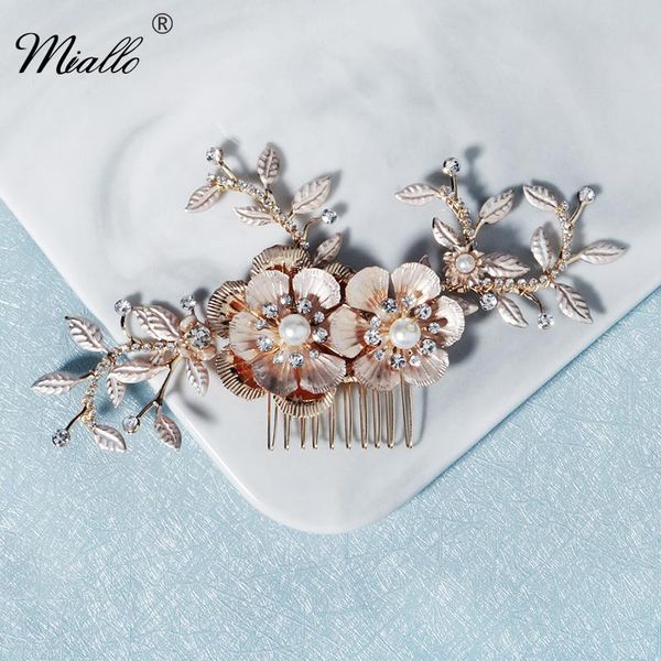 other miallo fashion flower hair comb clips for women accessories handmade rhinestone gold color jewelry prom headpiece gifts, Golden;white
other miallo fashion flower hair comb clips for women accessories handmade rhinestone gold color jewelry prom headpiece gifts, Golden;white