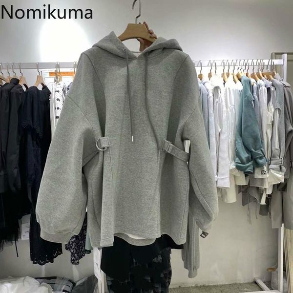 women's hoodies & sweatshirts nomikuma causal solid hooded women 2021 autumn winter fleece sweatshirt korean slim waist hoody coat hara, Black
women's hoodies & sweatshirts nomikuma causal solid hooded women 2021 autumn winter fleece sweatshirt korean slim waist hoody coat hara, Black
