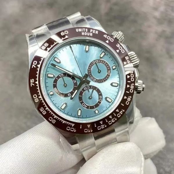 with original box stainless steel sapphire 116506 men's watch 40mm ceramic bezel blue dial automatic mens watches no chronograph, Slivery;brown
with original box stainless steel sapphire 116506 men's watch 40mm ceramic bezel blue dial automatic mens watches no chronograph, Slivery;brown