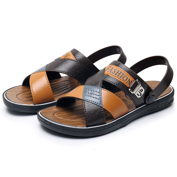 summer new 2019 vietnamese imitation leather beach outdoor sports dad korean men sandals, Black
summer new 2019 vietnamese imitation leather beach outdoor sports dad korean men sandals, Black