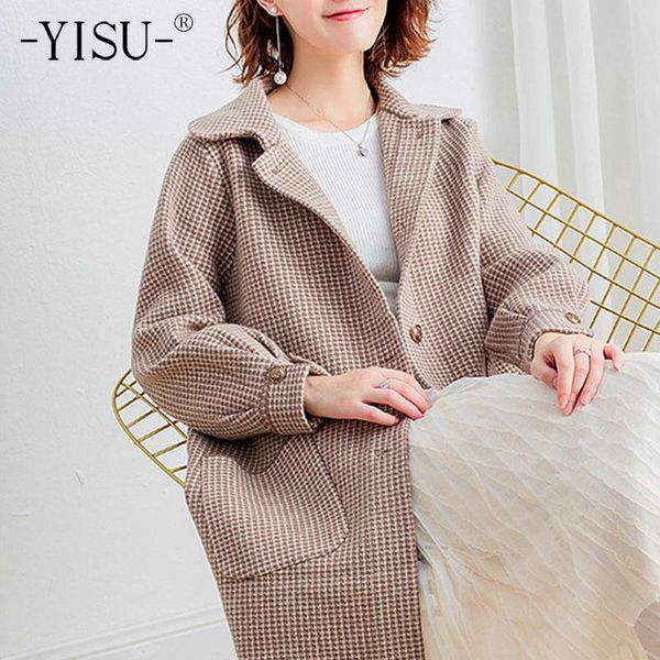 women's trench coats yisu 2021 women sweater cardigan lapel solid color knitted coat casual thick long windbreaker, Tan;black
women's trench coats yisu 2021 women sweater cardigan lapel solid color knitted coat casual thick long windbreaker, Tan;black