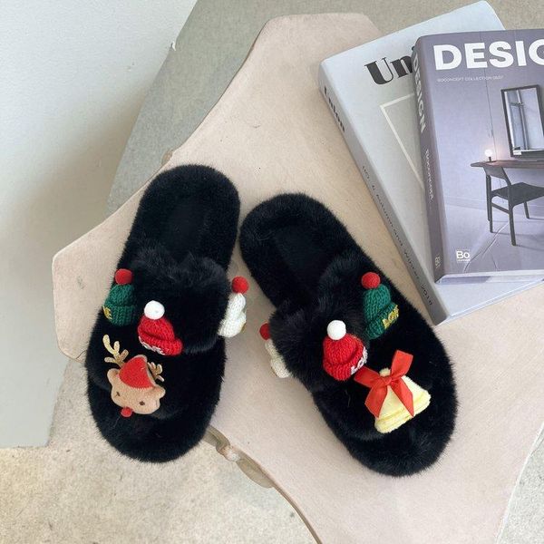 slippers winter women's plush fashion faux fur warm shoe covers flat shoes women christmas hat black indoor
slippers winter women's plush fashion faux fur warm shoe covers flat shoes women christmas hat black indoor
