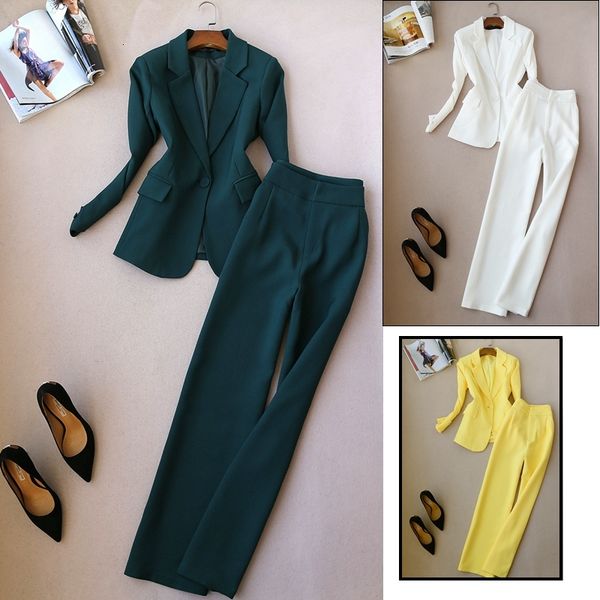 set women's spring and autumn new fashion one button long sleeve suit jacket high waist wide leg pants women xvab, White;black
set women's spring and autumn new fashion one button long sleeve suit jacket high waist wide leg pants women xvab, White;black