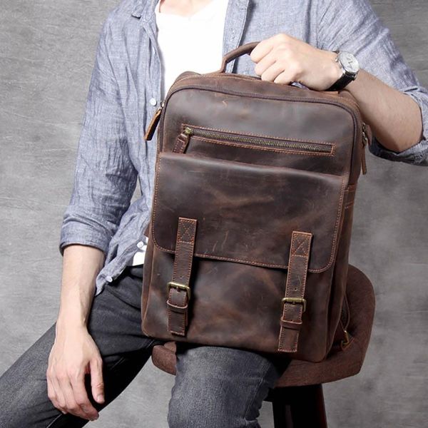 backpack vintage man bag crazy horse genuine leather big capacity laprucksack cowhide school travel backapack
backpack vintage man bag crazy horse genuine leather big capacity laprucksack cowhide school travel backapack