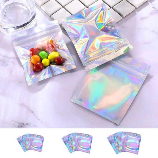 storage bags 100pcs pouches plastic laser iridescent holographic makeup hologram zipper
storage bags 100pcs pouches plastic laser iridescent holographic makeup hologram zipper
