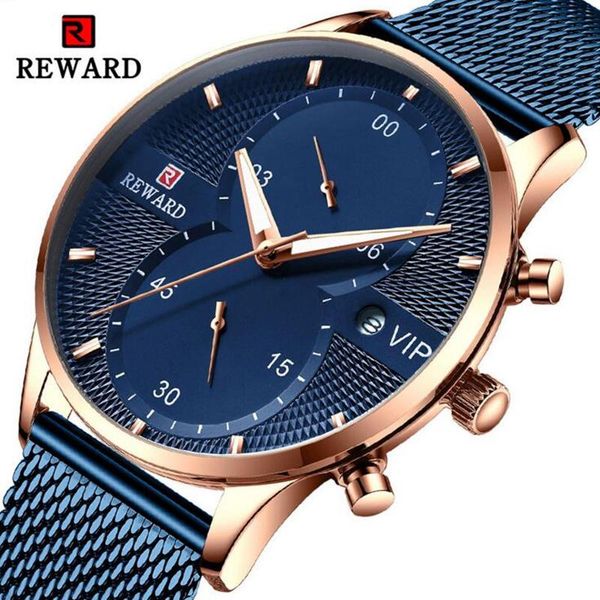 wristwatches reward men's luxury quartz wristwatch business waterproof multi-function stainless steel strap casual sport watch for men, Slivery;brown
wristwatches reward men's luxury quartz wristwatch business waterproof multi-function stainless steel strap casual sport watch for men, Slivery;brown