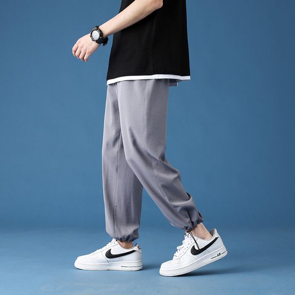 men four seasons casual patns 2021 new wide leg pants skin friendly fabric relax foot mouth koeran chic fashion sports pants men, Black
men four seasons casual patns 2021 new wide leg pants skin friendly fabric relax foot mouth koeran chic fashion sports pants men, Black
