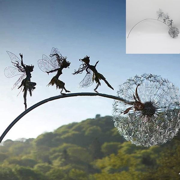 garden decorations fairy and dandelion dance together sculpture outdoor decoration 2d metal yard courtyard art decor lawn landscape statue
garden decorations fairy and dandelion dance together sculpture outdoor decoration 2d metal yard courtyard art decor lawn landscape statue