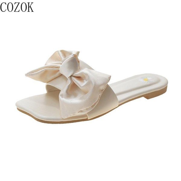fashion and simple women's slippers casual all-match vamp bow knot modification small fresh and sweet beauty slippers, Black
fashion and simple women's slippers casual all-match vamp bow knot modification small fresh and sweet beauty slippers, Black