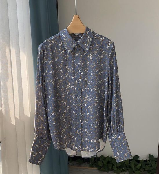 women's blouses & shirts 100% silk women blouse long sleeve flower bird prined turn down collar 2021 summer ladies wear and shirt with, White
women's blouses & shirts 100% silk women blouse long sleeve flower bird prined turn down collar 2021 summer ladies wear and shirt with, White