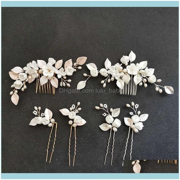 jewelryslbridal handmade crystal rhinestone freshwater pearls flower bridal comb pin set wedding hair aessory women jewelry drop delivery, Slivery;golden
jewelryslbridal handmade crystal rhinestone freshwater pearls flower bridal comb pin set wedding hair aessory women jewelry drop delivery, Slivery;golden