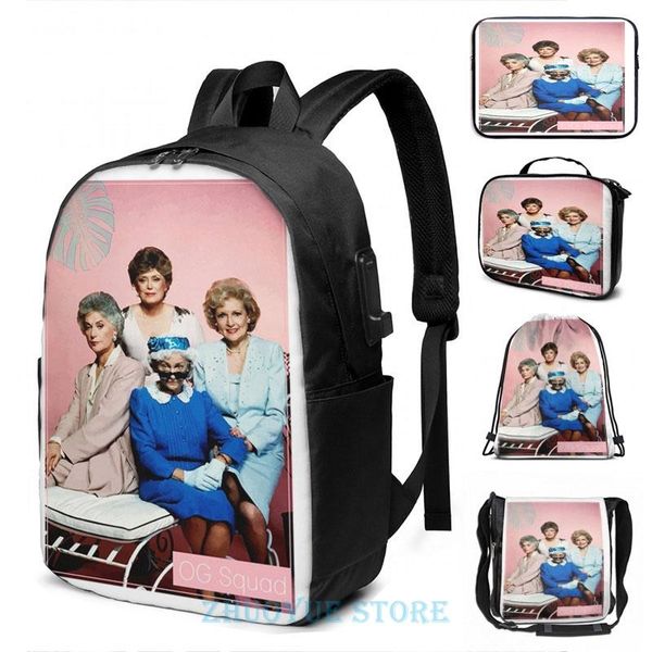 backpack funny graphic print the golden girls usb charge men school bags women bag travel laptop
backpack funny graphic print the golden girls usb charge men school bags women bag travel laptop
