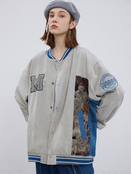 women's jackets arrival autumn patchwork stripe campus men's varsity jacket bomber baseball letterman stadium coat student, Black;brown
women's jackets arrival autumn patchwork stripe campus men's varsity jacket bomber baseball letterman stadium coat student, Black;brown