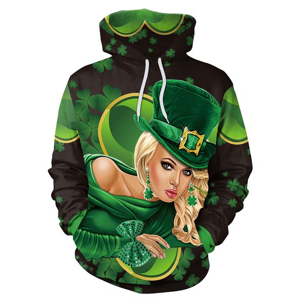 spring and autumn hoodie long sleeve lovers cartoon beauty clover printing pattern trend, Black
spring and autumn hoodie long sleeve lovers cartoon beauty clover printing pattern trend, Black