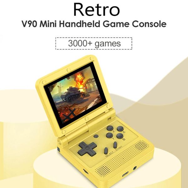 v90 mini handheld console flip open source handheld 64-bit classic retro arcade game console mini video game player
v90 mini handheld console flip open source handheld 64-bit classic retro arcade game console mini video game player