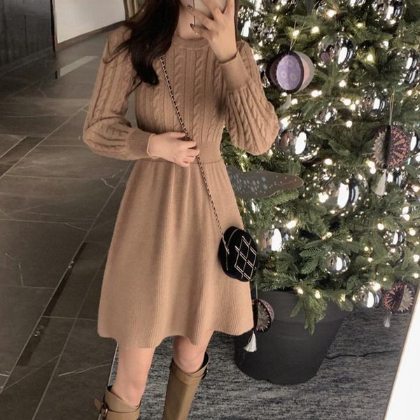 casual dresses winter knitted crochet dress lady stretch a line vintage christmas warm long sleeves sweater for women, Black;gray
casual dresses winter knitted crochet dress lady stretch a line vintage christmas warm long sleeves sweater for women, Black;gray