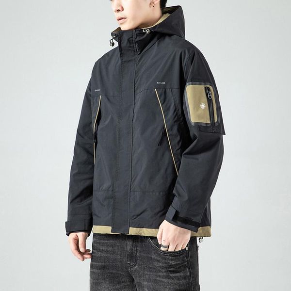 men's jackets fashion hooded jacket men autunm causal coat youthful vitality patchwork streetwear mens with nood outerwear coats clothi, Black;brown
men's jackets fashion hooded jacket men autunm causal coat youthful vitality patchwork streetwear mens with nood outerwear coats clothi, Black;brown