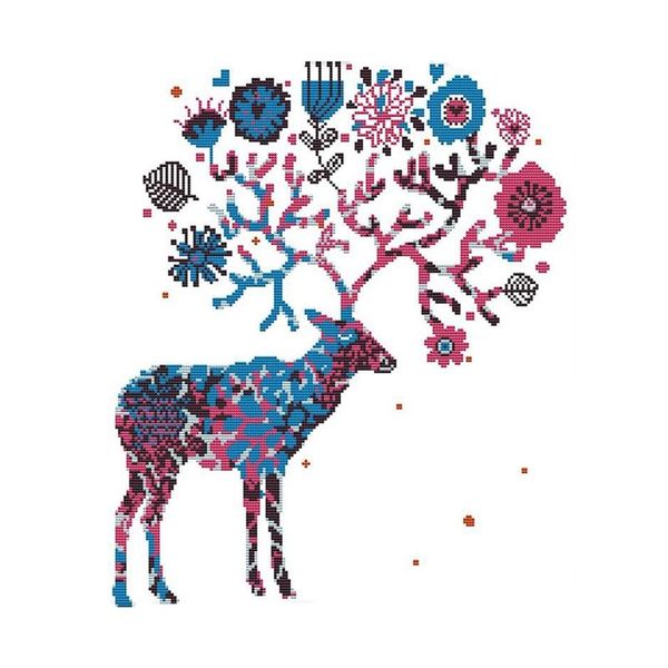 other arts and crafts cross stitch kits stamped of embroidery starter for beginners diy 11ct 3 strands - elk christmas gifts 56cmx56cm
other arts and crafts cross stitch kits stamped of embroidery starter for beginners diy 11ct 3 strands - elk christmas gifts 56cmx56cm