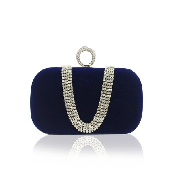 new banquet with one shoulder elegant fashion diamond crown buckle women's bag