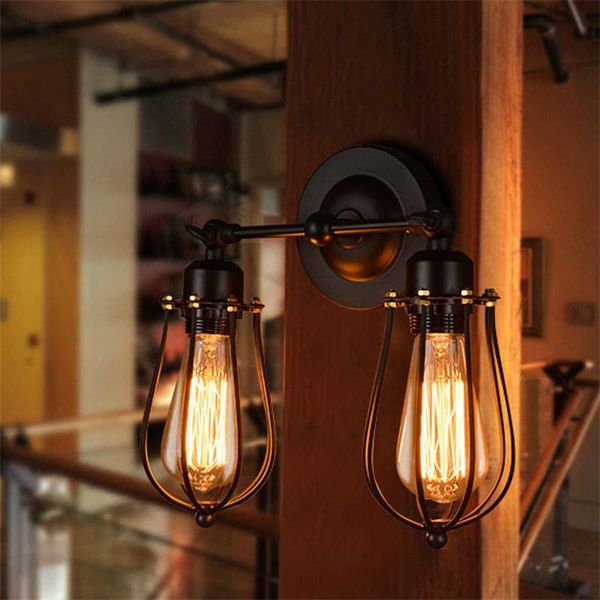 wall lamp retro industrial style american country grapefruit shape black iron stairway aisle corridor balcony bedroom led light 
wall lamp retro industrial style american country grapefruit shape black iron stairway aisle corridor balcony bedroom led light