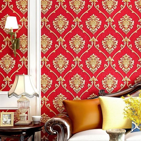 wallpapers 3d three-dimensional european damascus wallpaper waterproof simple bright red warm beauty salon shop special background
wallpapers 3d three-dimensional european damascus wallpaper waterproof simple bright red warm beauty salon shop special background