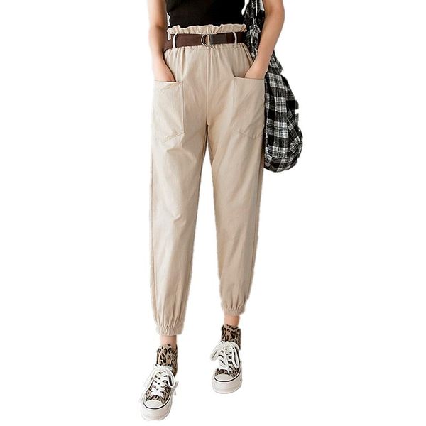 women's pants & capris women 2021 spring fashion female solid high waist loose harem pant pencil trousers casual cargo streetwear, Black;white
women's pants & capris women 2021 spring fashion female solid high waist loose harem pant pencil trousers casual cargo streetwear, Black;white