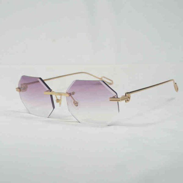 2022 factory wholesale vintage rimless diamond cutting sunglasses men oculos new lens shape shadow metal frame clear glasses for women, White;black
2022 factory wholesale vintage rimless diamond cutting sunglasses men oculos new lens shape shadow metal frame clear glasses for women, White;black
