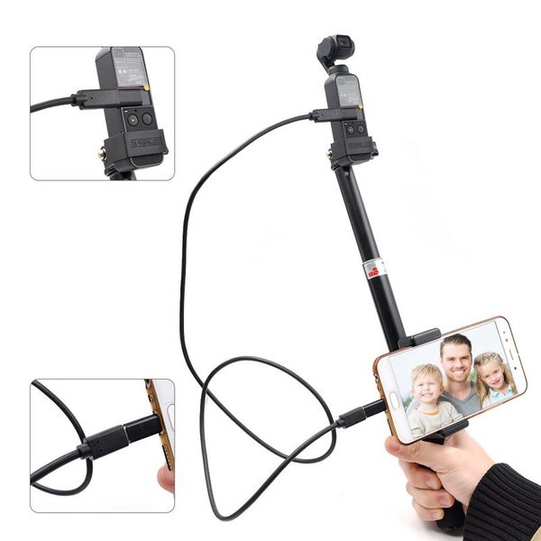 selfie monopods for dji osmo pocket 2 kit lock phone clip rod stick camera micro type c extended cable with abs holder
selfie monopods for dji osmo pocket 2 kit lock phone clip rod stick camera micro type c extended cable with abs holder