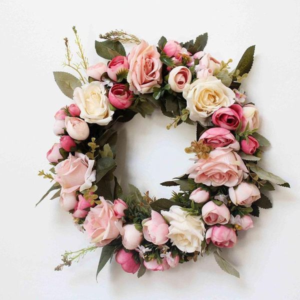 decorative flowers & wreaths simulation peony wreath artificial silk hoops wedding garland decoration home living room wall hanging door dec
decorative flowers & wreaths simulation peony wreath artificial silk hoops wedding garland decoration home living room wall hanging door dec