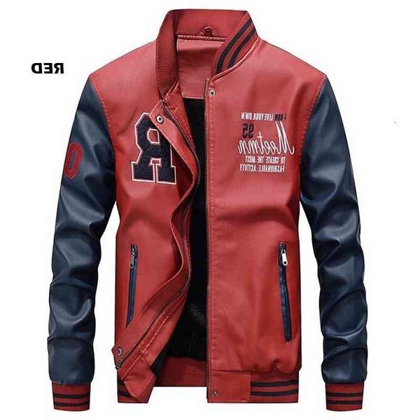 baseball embroidered leather pu coat slim fashion fleece deluxe pilot casual men's stand collar jacket, Black;brown
baseball embroidered leather pu coat slim fashion fleece deluxe pilot casual men's stand collar jacket, Black;brown