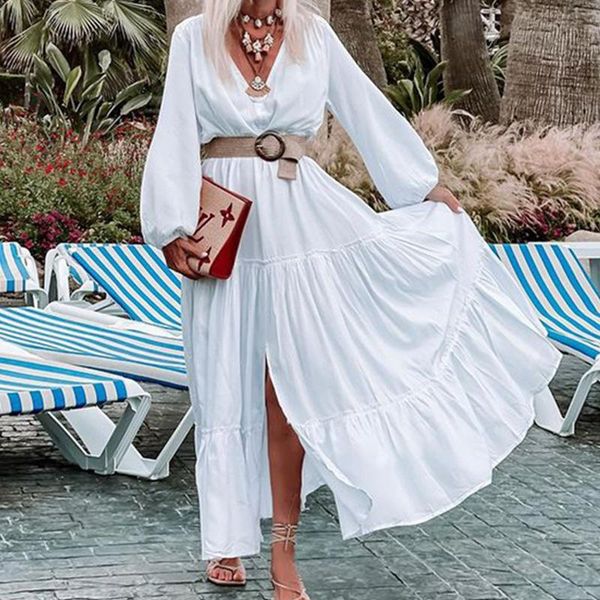casual dresses women's 2021 autumn solid color long sleeve v neck boho beach dress clothes, Black;gray
casual dresses women's 2021 autumn solid color long sleeve v neck boho beach dress clothes, Black;gray