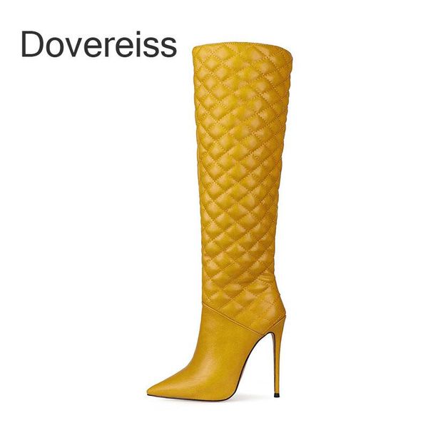 boots winter woman fashion consice pure color blue tellow pink pointed toe stilettos heels knee high big size 46 47, Black
boots winter woman fashion consice pure color blue tellow pink pointed toe stilettos heels knee high big size 46 47, Black