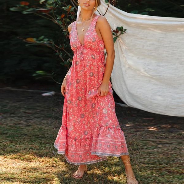 2021 summer women long dress bohemian floral print beach dress v-neck split sleeveless dress ruffles sundress vestidos#j30 b5jd, Black;gray
2021 summer women long dress bohemian floral print beach dress v-neck split sleeveless dress ruffles sundress vestidos#j30 b5jd, Black;gray