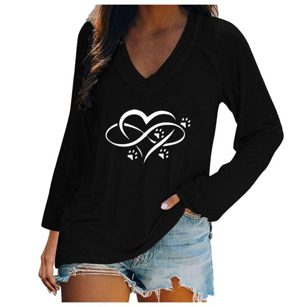 women's t-shirt t-shirts feminino women 2021 casual v neck long sleeve pullover printed korean style loose plus size, White
women's t-shirt t-shirts feminino women 2021 casual v neck long sleeve pullover printed korean style loose plus size, White