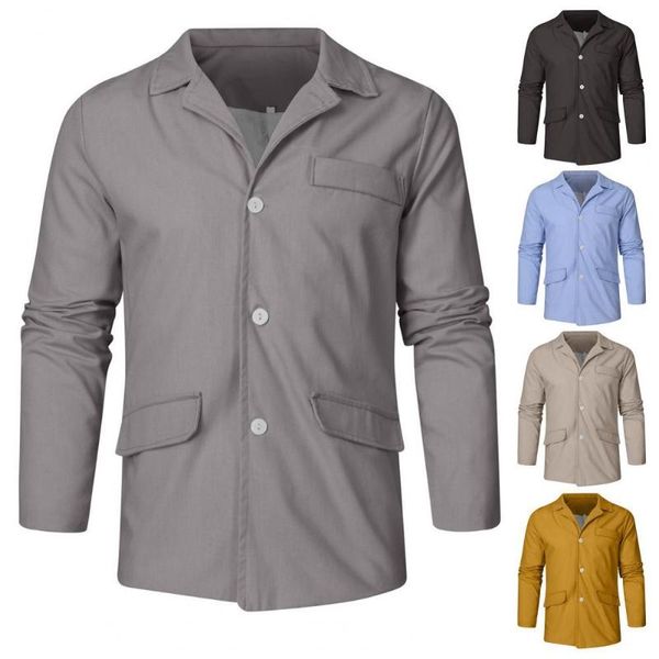men's jackets men autumn winter coat single-breasted breathable cotton linen slim vintage loose suit for work, Black;brown
men's jackets men autumn winter coat single-breasted breathable cotton linen slim vintage loose suit for work, Black;brown
