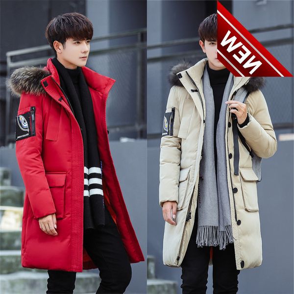 man winter fashion casual long thickening warm slim large size white duck down jacket upscale boutique detachable hat coat, Black
man winter fashion casual long thickening warm slim large size white duck down jacket upscale boutique detachable hat coat, Black