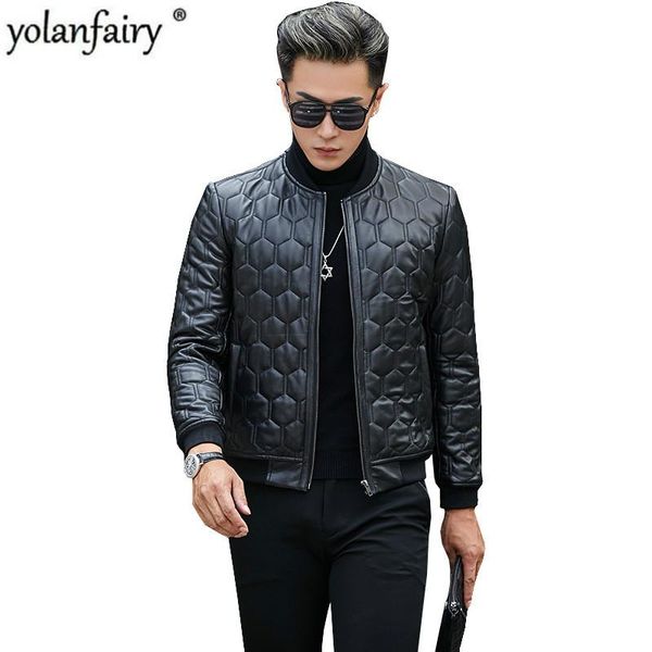 men's leather & faux mens jacket real sheepskin coat short genuine men autumn bomber parka deri mont sy9885g kj3924, Black
men's leather & faux mens jacket real sheepskin coat short genuine men autumn bomber parka deri mont sy9885g kj3924, Black