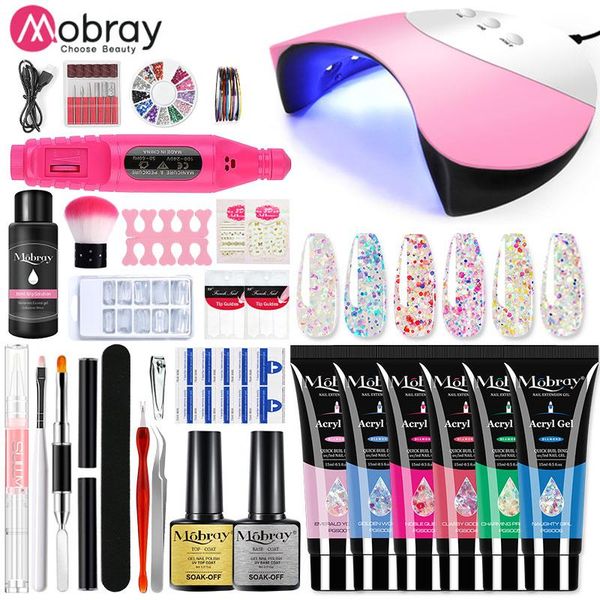 nail gel mobray poly set for manicure 15ml glitter clear kit extension with drying nails lamp art tools, Red;pink
nail gel mobray poly set for manicure 15ml glitter clear kit extension with drying nails lamp art tools, Red;pink