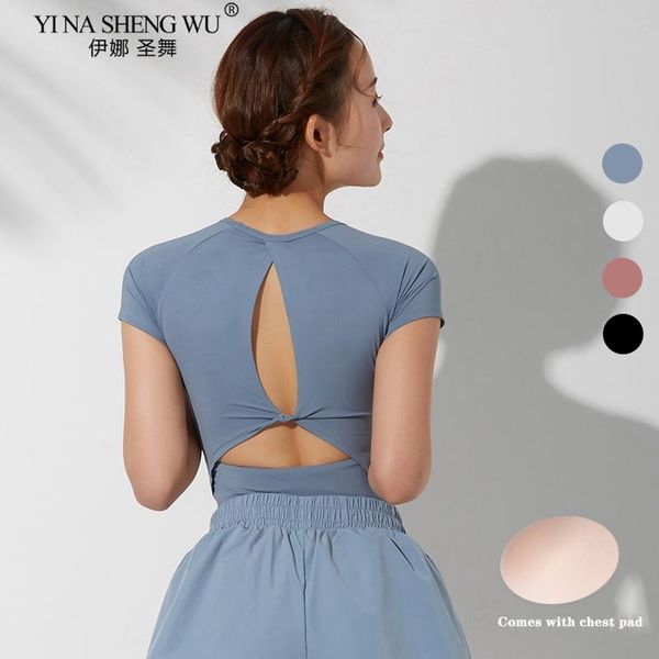 women gym yoga yoga shirts short sleeve workout backless fitness running sport t-shirts training sportswear, White;red
women gym yoga yoga shirts short sleeve workout backless fitness running sport t-shirts training sportswear, White;red